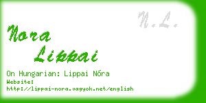 nora lippai business card