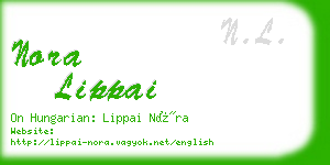 nora lippai business card